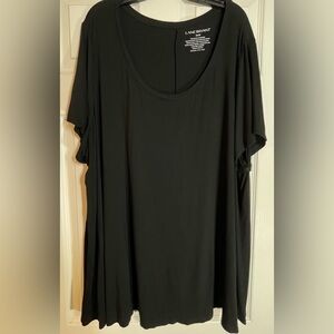 Lane Bryant Women's Plus Size Crew Neck‎ Top Size 26/28 Black